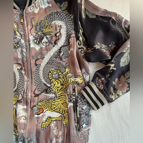 Vintage Satin Bomber Jacket - Picture 2 of 5